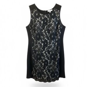 Boston Proper Floral Lace Overlay‎ Sheath Dress